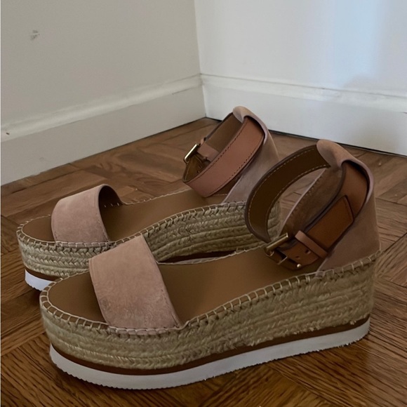 See By Chloé Glyn Ankle-Strap Platform Wedge Sandals - Picture 4 of 9